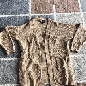 GAP Camel Knit Cardigan